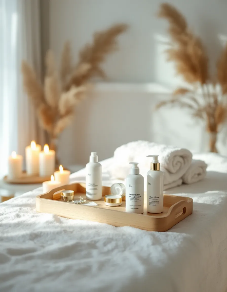 Luxury hotel spa amenities
